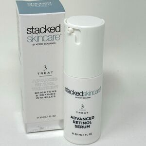 Stacked Skincare Advanced Retinol Treatment Anti Aging Wrinkles Brighten New $88